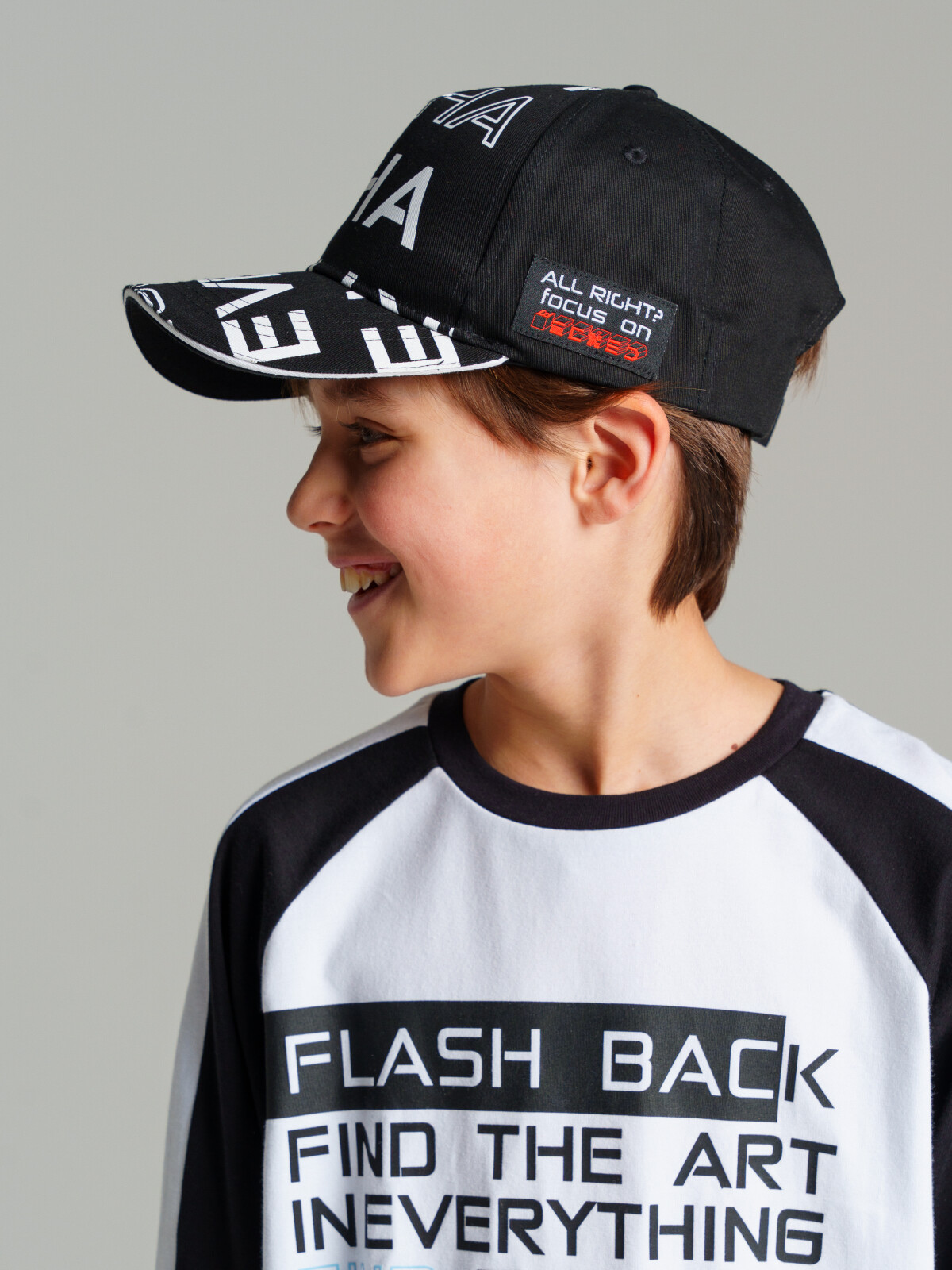 картинка Кепка текстильная для мальчика PL 12411341 Черный от магазина детских товаров ALiSa