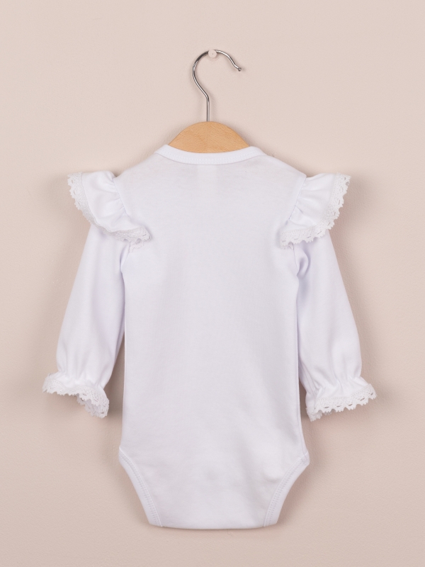 картинка Боди для девочки Baby Boom Б145/1-И Белый я737 от магазина детских товаров ALiSa
