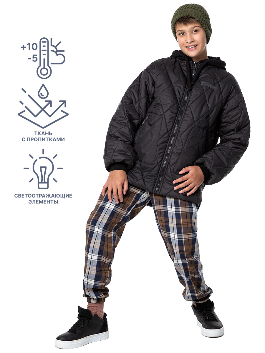 картинка Куртка утепленная для мальчика NIKASTYLE 4м6524 черный от магазина детских товаров ALiSa