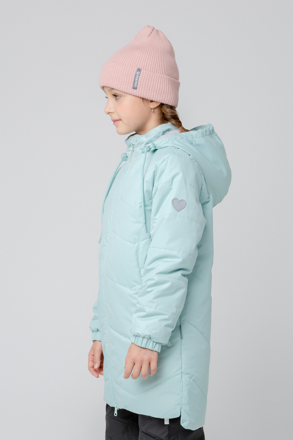 картинка Пальто утепленное для девочки Crockid ВК 32130/4 ГР от магазина детских товаров ALiSa
