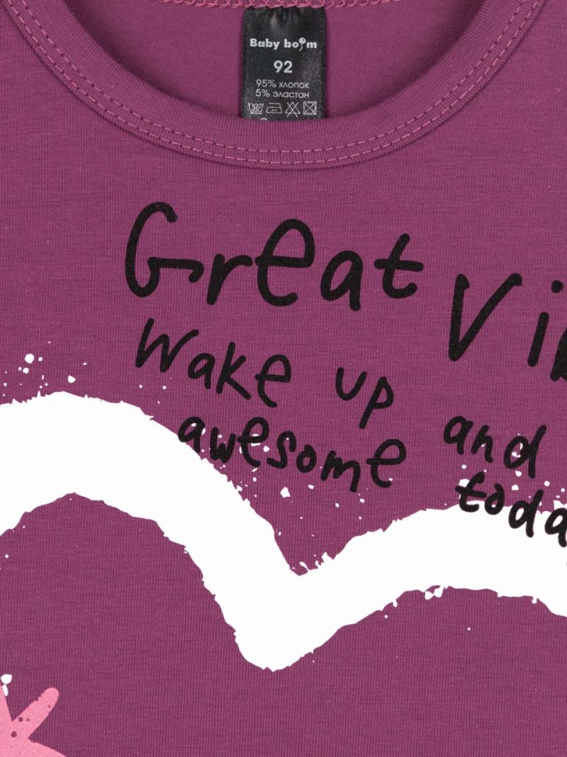 картинка Футболка для девочки Baby Boom Ф106/3-К Виноград Б117 от магазина детских товаров ALiSa