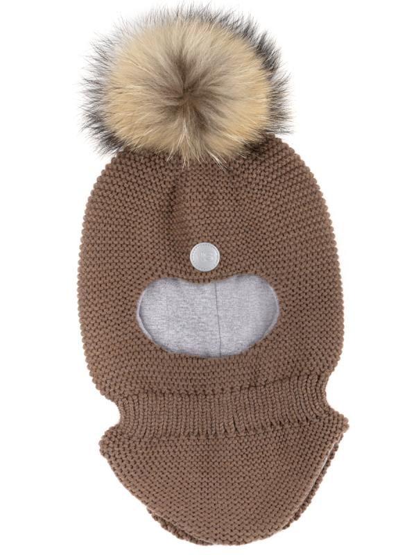 картинка Балаклава утепленная для мальчика NIKASTYLE 10з15325 Кофе от магазина детских товаров ALiSa