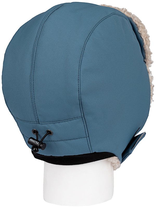 картинка Шапка мембранная утепленная для мальчика NIKASTYLE 11з16324 Туман от магазина детских товаров ALiSa