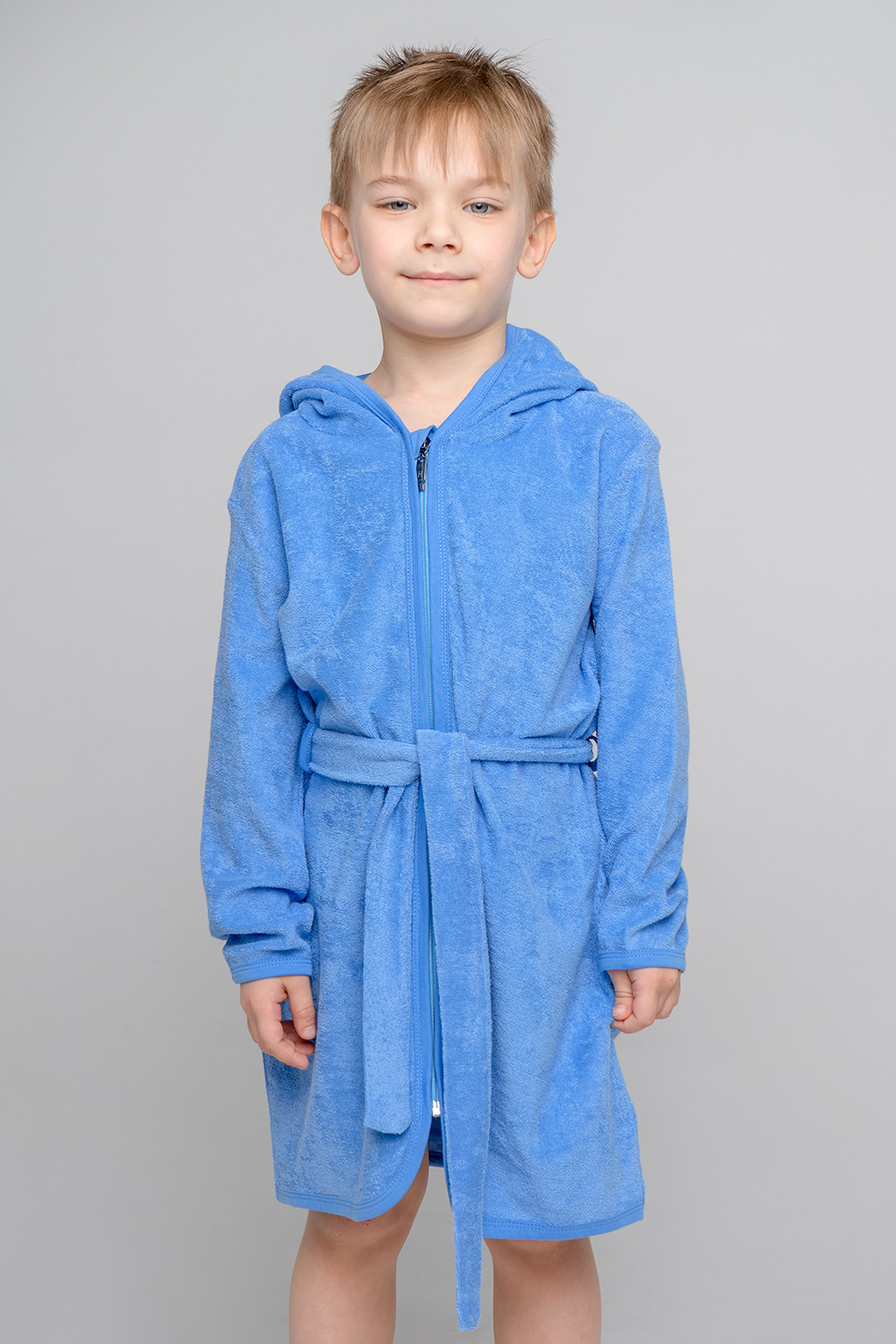 картинка Халат для мальчика Crockid К 5766 голубой сапфир от магазина детских товаров ALiSa