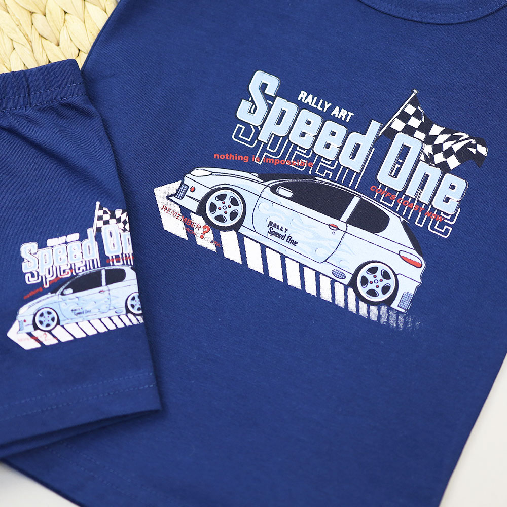 картинка Комплект для мальчика DR 2924-991 Синий SPEED ONE от магазина детских товаров ALiSa