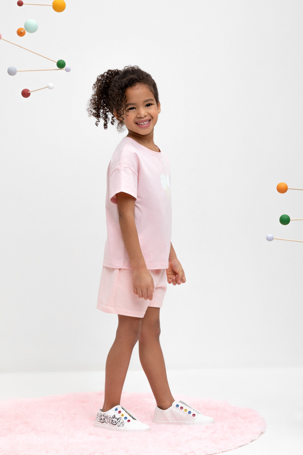 картинка Шорты для девочки Crockid КР 400680 светлый лосось к473 от магазина детских товаров ALiSa