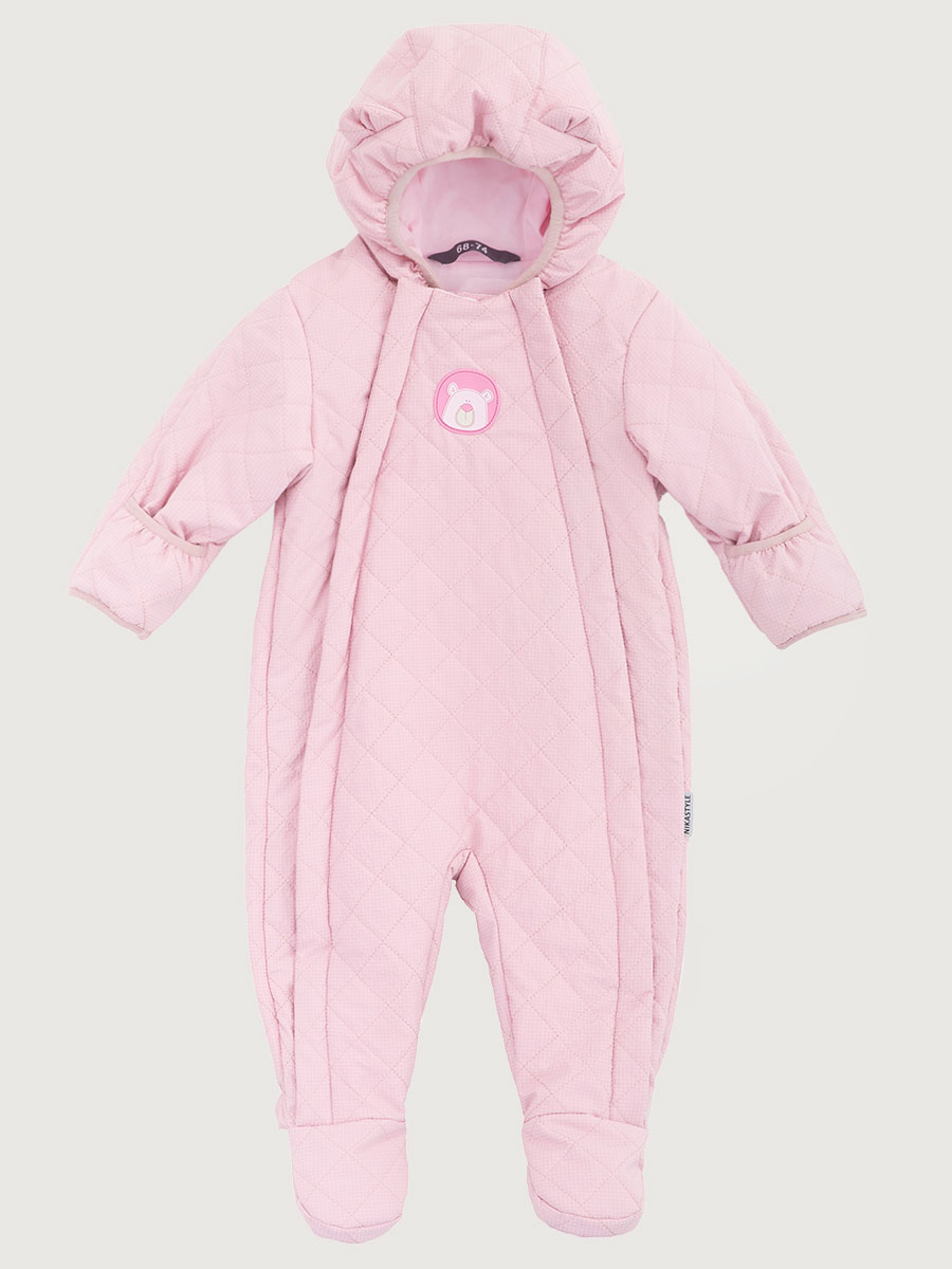 картинка Комбинезон утеплённый для девочки NIKASTYLE 8м9625 Пудра от магазина детских товаров ALiSa