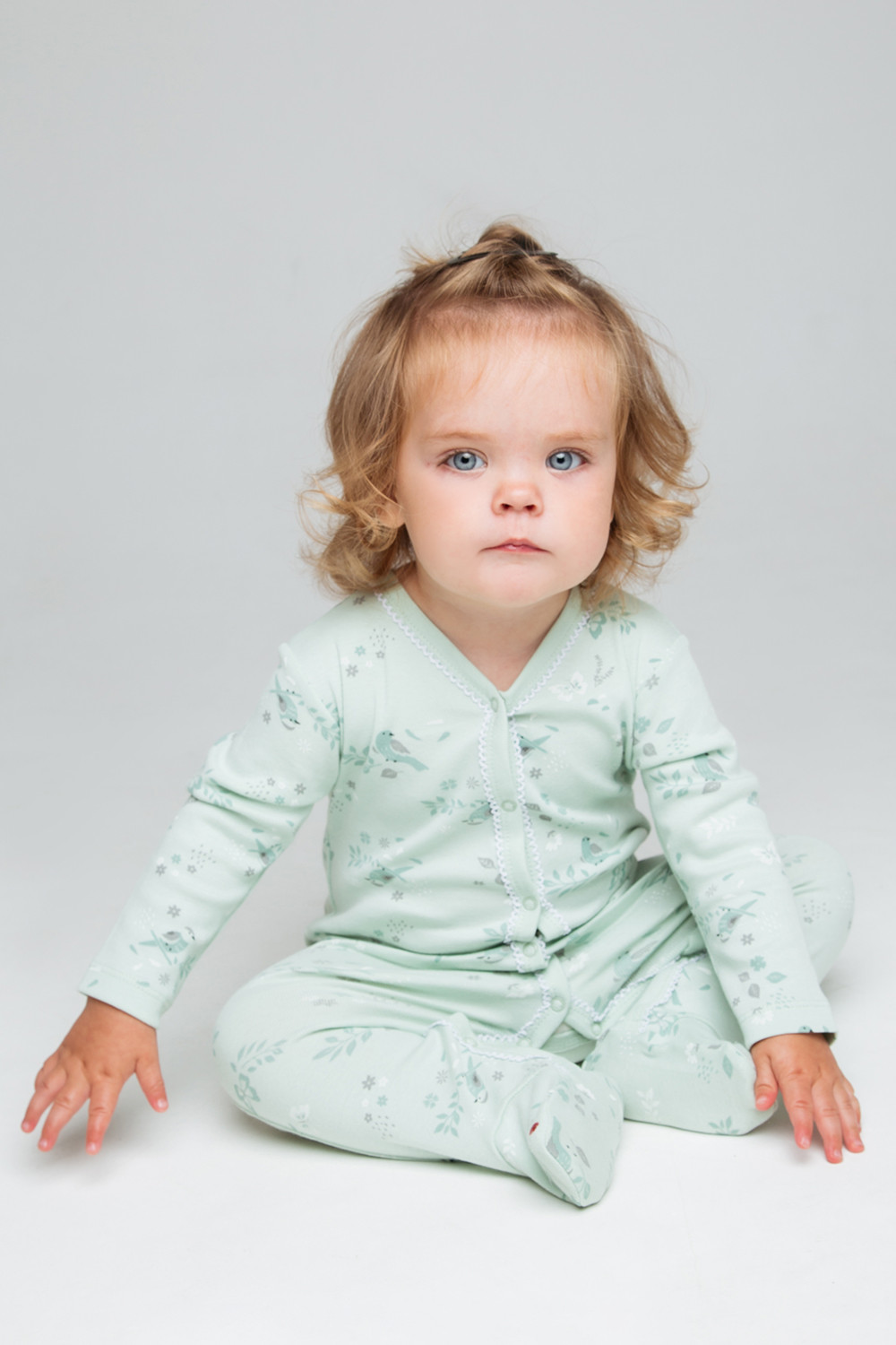 картинка Комбинезон для девочки Crockid К 6259 весна на дымчатом нефрите от магазина детских товаров ALiSa