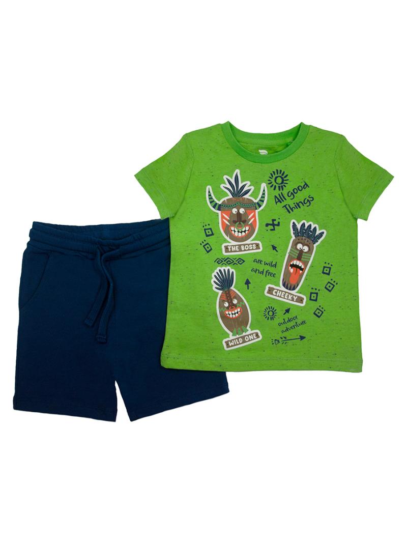 картинка Комплект для мальчика Cherubino CSKB 90101-37-318 Зеленый от магазина детских товаров ALiSa