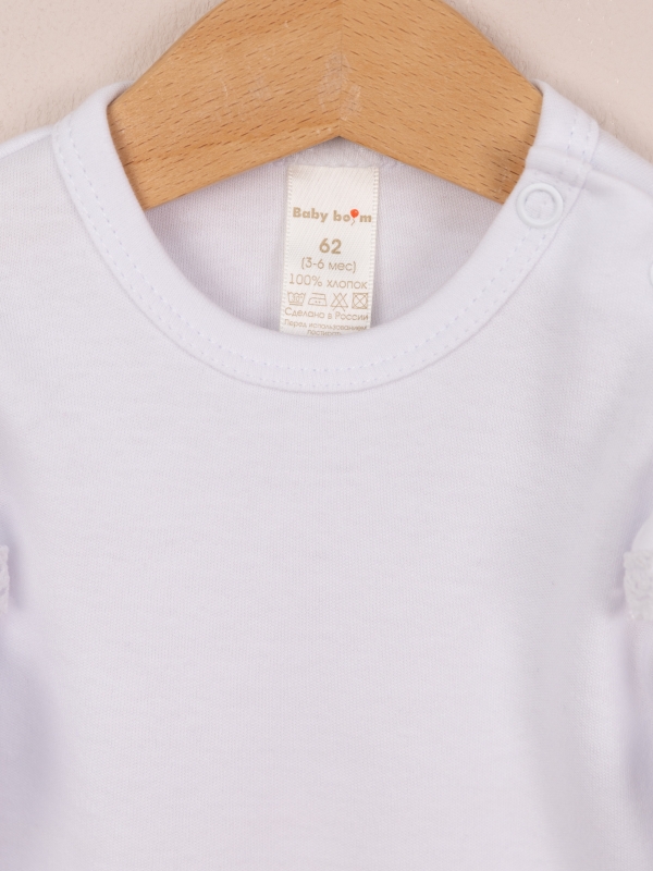 картинка Боди для девочки Baby Boom Б145/1-И Белый я737 от магазина детских товаров ALiSa