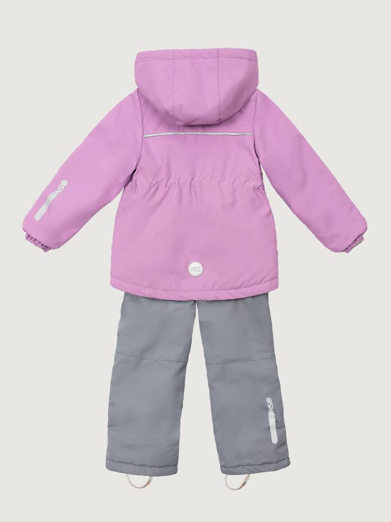 картинка Комплект утеплённый для девочки NIKASTYLE 7м2225 Орхидея серый от магазина детских товаров ALiSa