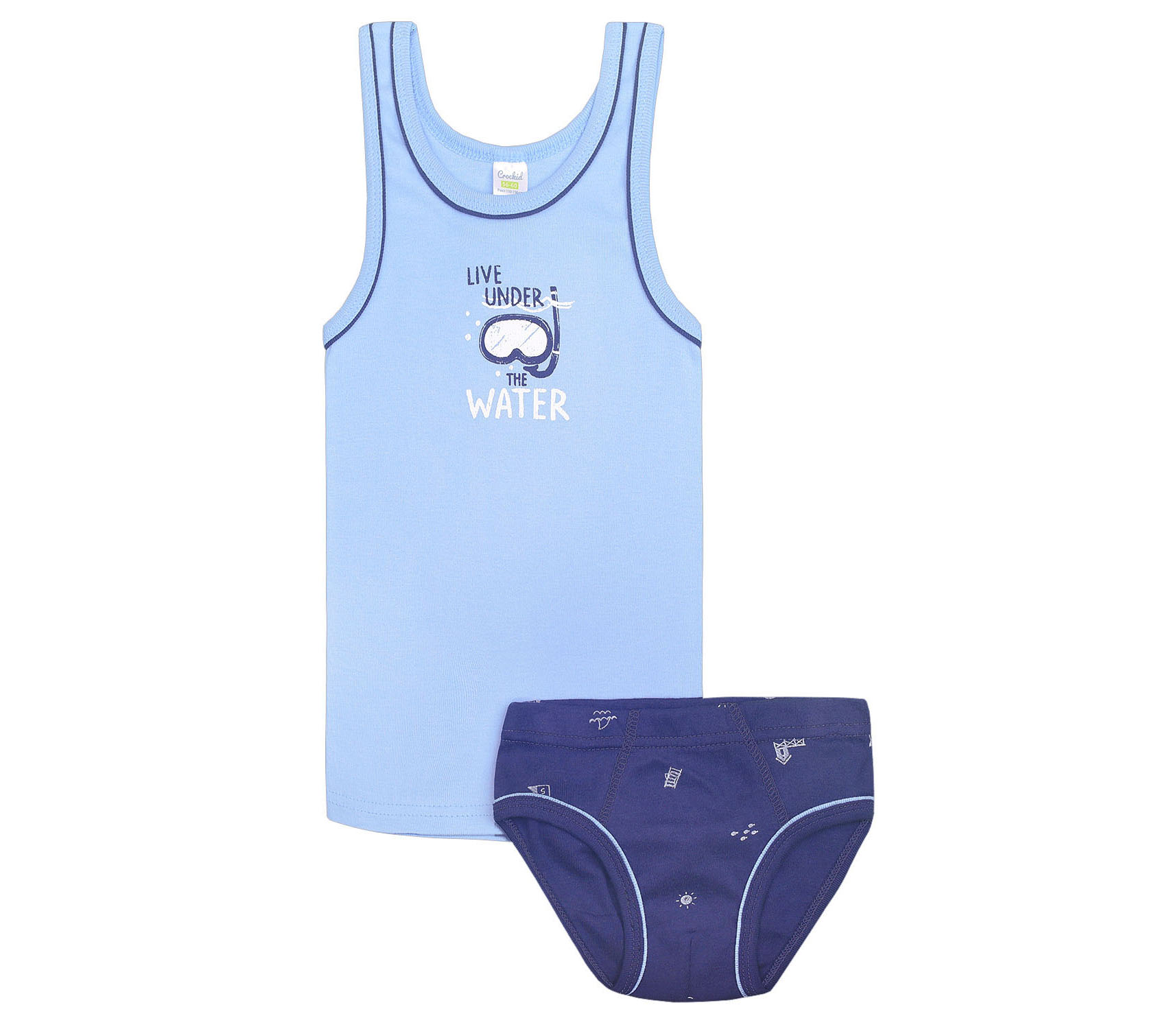 картинка Комплект для мальчика Crockid К 1100 голубой + морская глубина от магазина детских товаров ALiSa