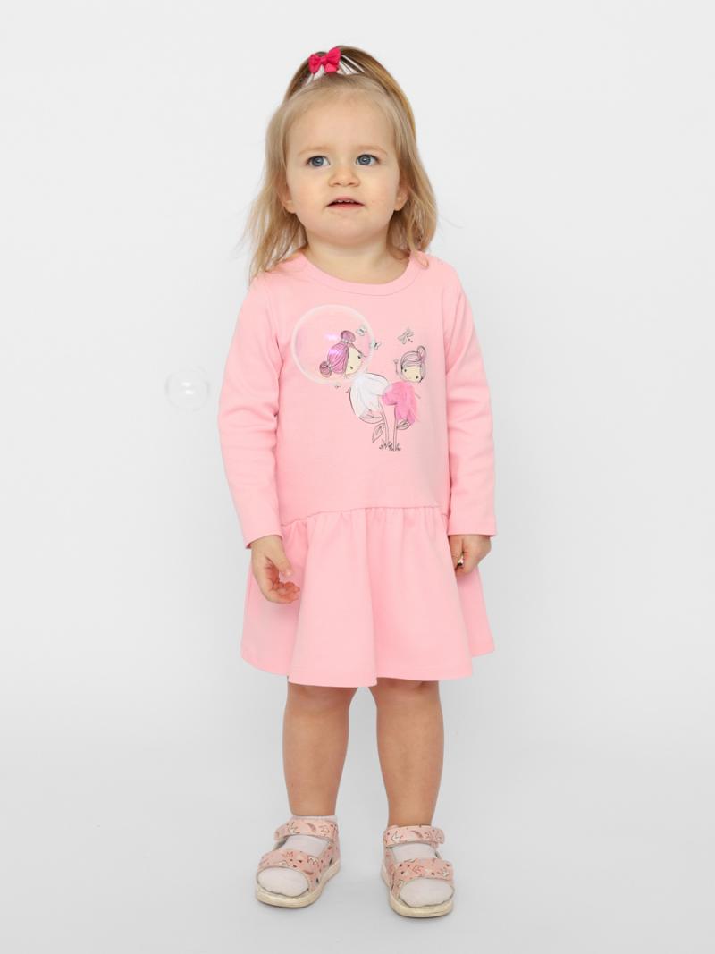 картинка Платье для девочки Cherubino CSNG 63416-27-347 Розовый от магазина детских товаров ALiSa