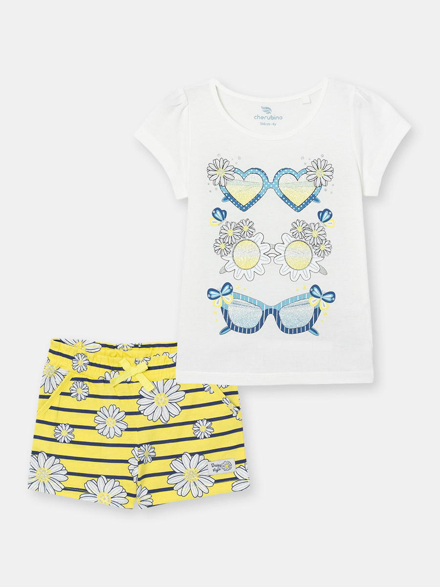 картинка Комплект для девочки CSKG 90090-30-311 Желтый от магазина детских товаров ALiSa