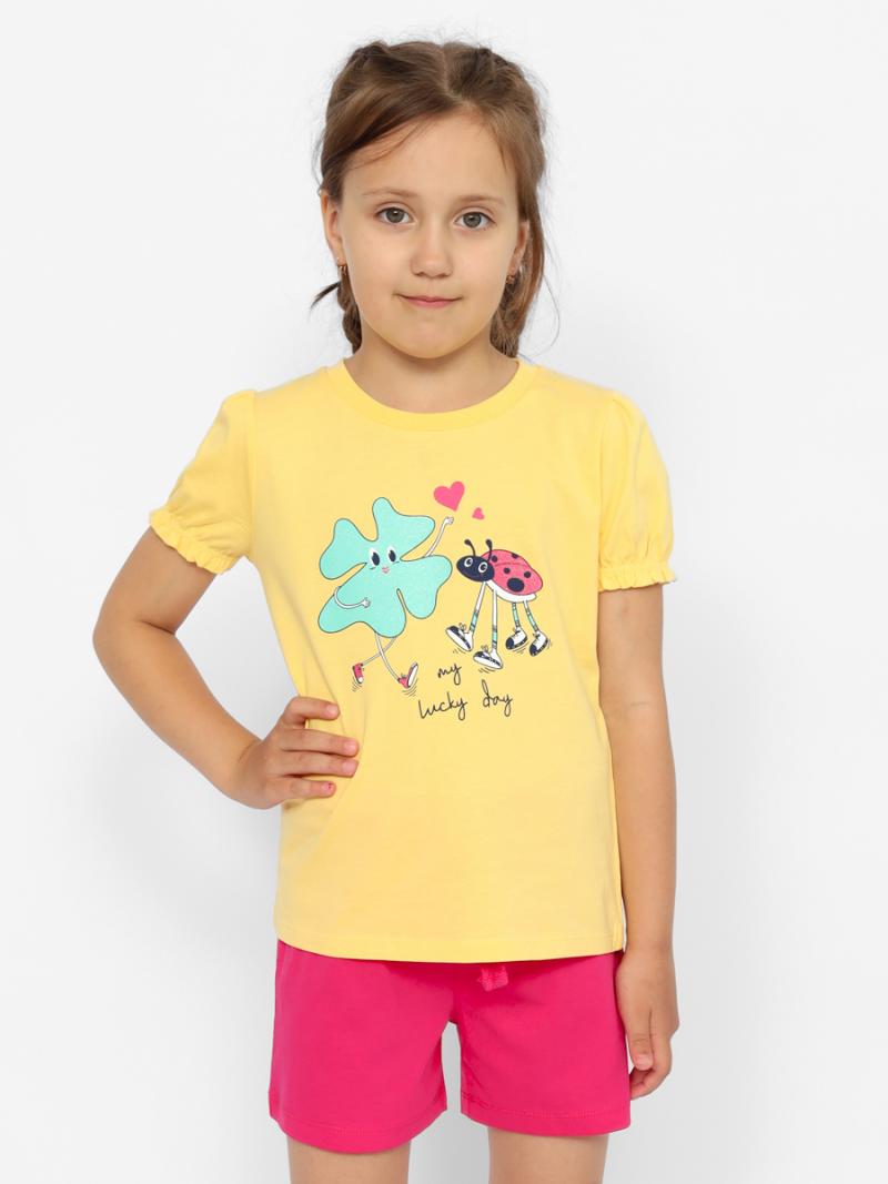 картинка Комплект для девочки Cherubino CWKG 90153-30 Желтый от магазина детских товаров ALiSa