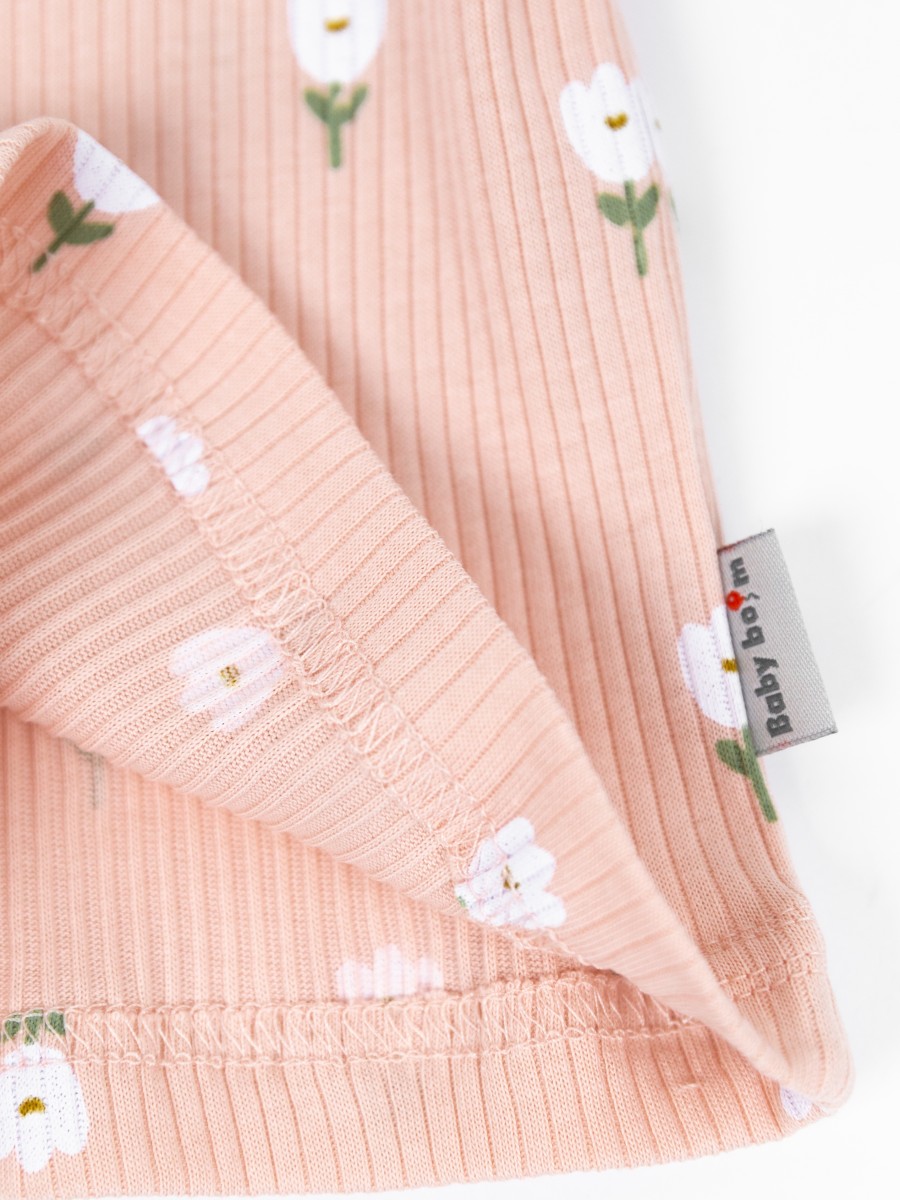 картинка Футболка для девочки Baby Boom Ф119/1-К Белые тюльпаны от магазина детских товаров ALiSa