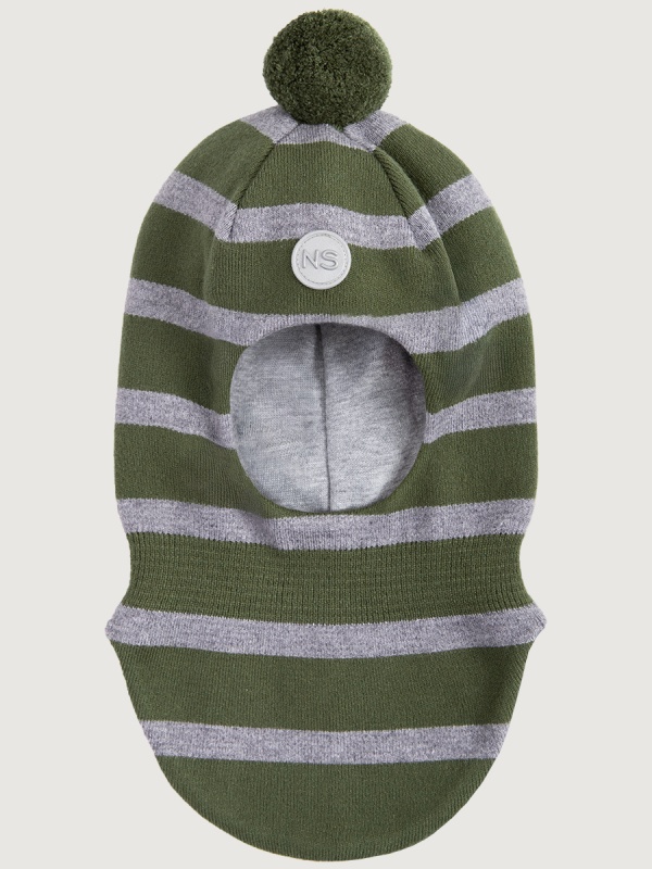 картинка Балаклава для мальчика NIKASTYLE 10м10125 Хаки серый от магазина детских товаров ALiSa