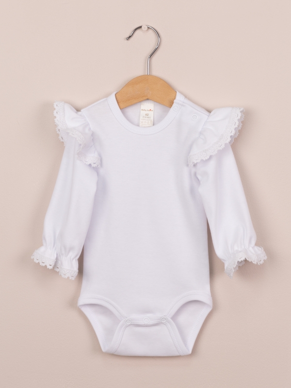 картинка Боди для девочки Baby Boom Б145/1-И Белый я737 от магазина детских товаров ALiSa