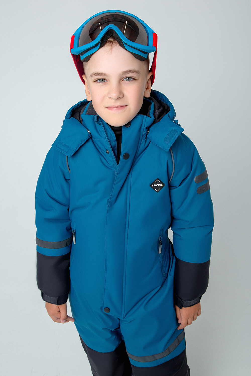 картинка Комбинезон зимний для мальчика Crockid ВК 60075/1 ГР от магазина детских товаров ALiSa