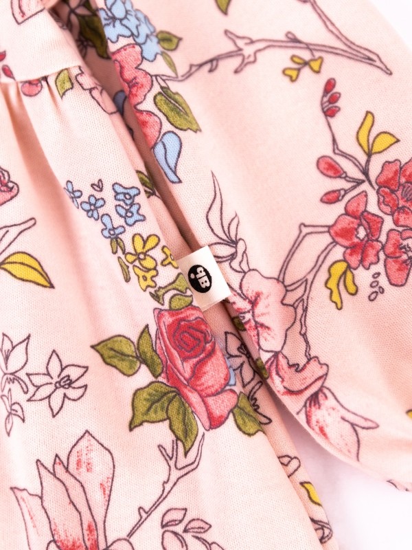 картинка Платье для девочки Baby Boom С241/1-И Цветы Ар-Нуво на розовом я724 от магазина детских товаров ALiSa