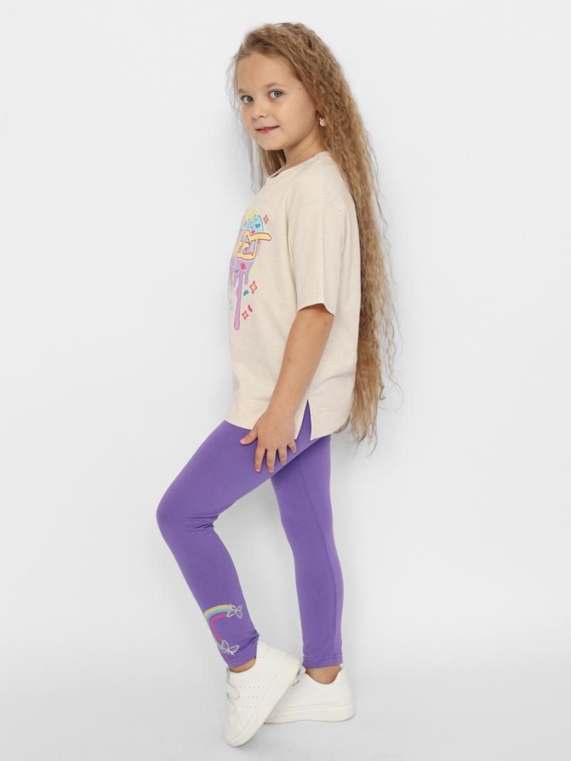 картинка Легинсы для девочки Cherubino CWKG 70453-44-389 Фиолетовый от магазина детских товаров ALiSa