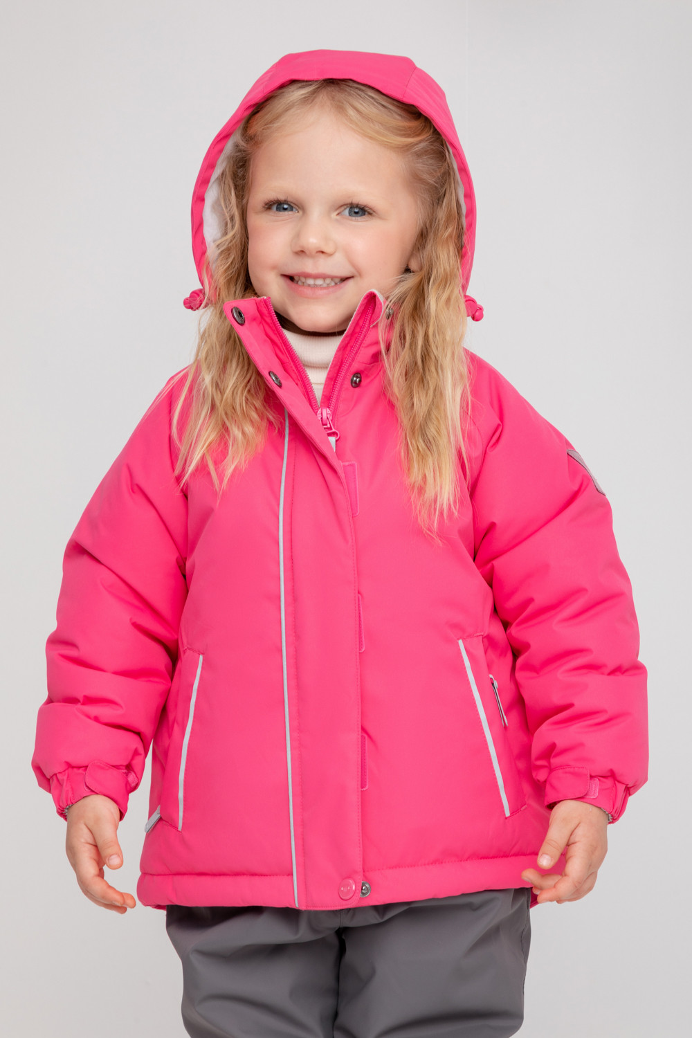 картинка Куртка зимняя для девочки Crockid ВК 38096/1 ГР (122-158) от магазина детских товаров ALiSa
