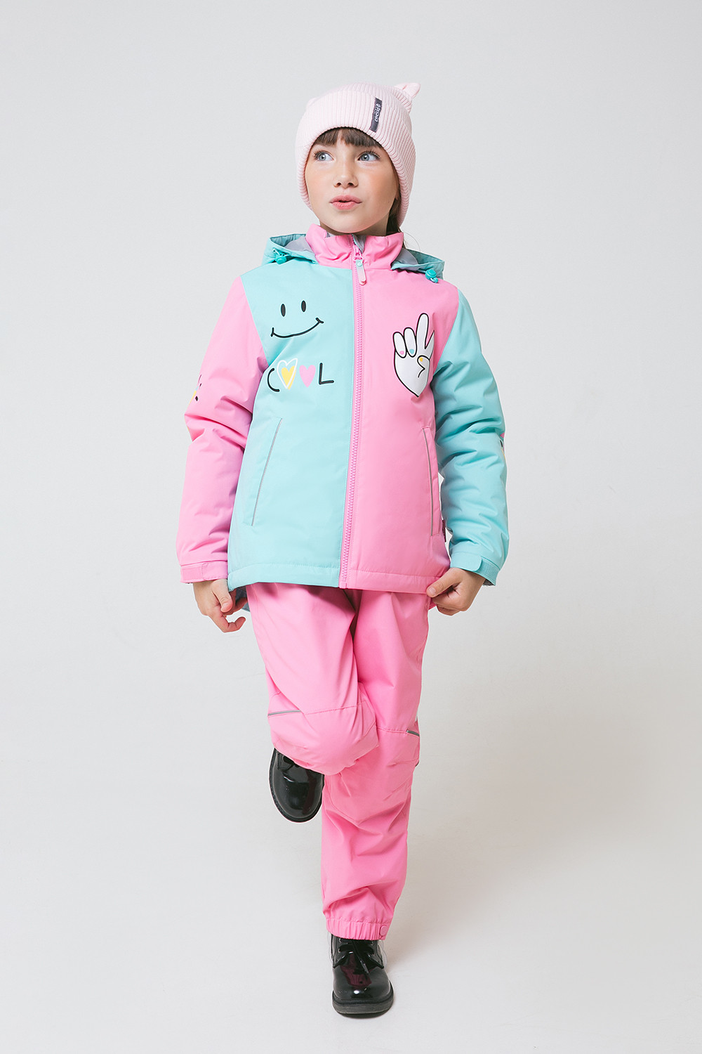 картинка Куртка демисезонная утепленная для девочки Crockid ВК 32105/1 ГР от магазина детских товаров ALiSa