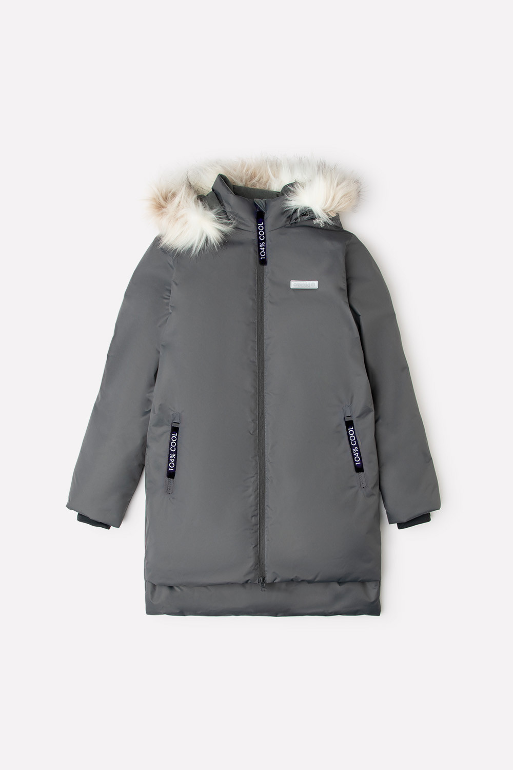 картинка Пальто зимнее для девочки Crockid ВК 38065/2 ГР от магазина детских товаров ALiSa