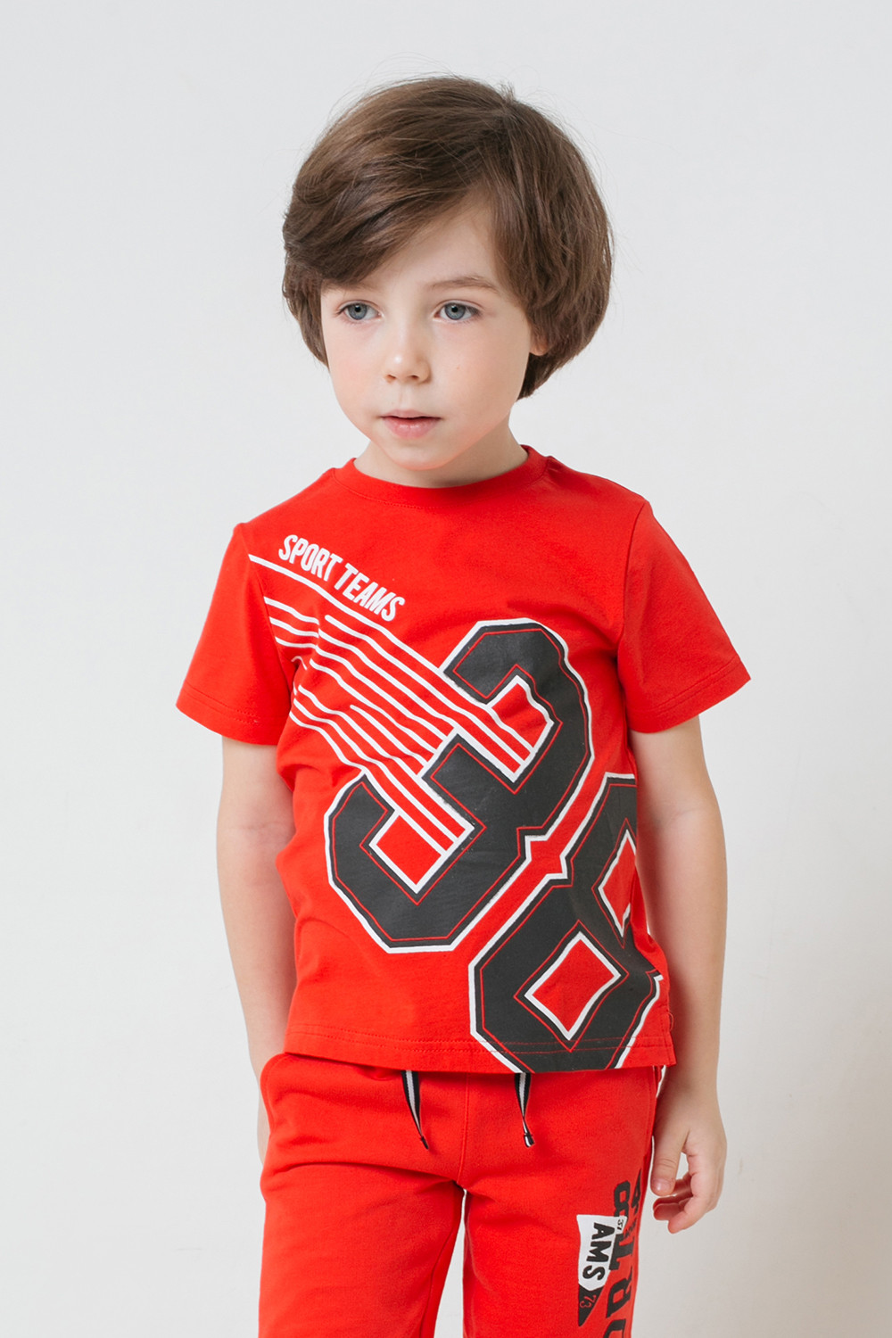 картинка Футболка для мальчика Crockid К 301421 ярко-красный к1277 от магазина детских товаров ALiSa
