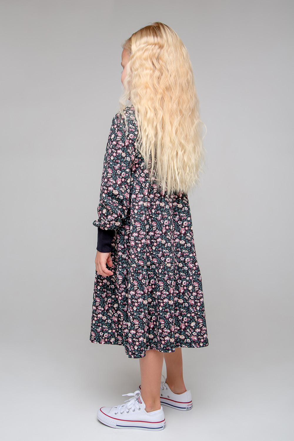 картинка Платье для девочки Crockid КР 5777 черный, мильфлер к355 от магазина детских товаров ALiSa