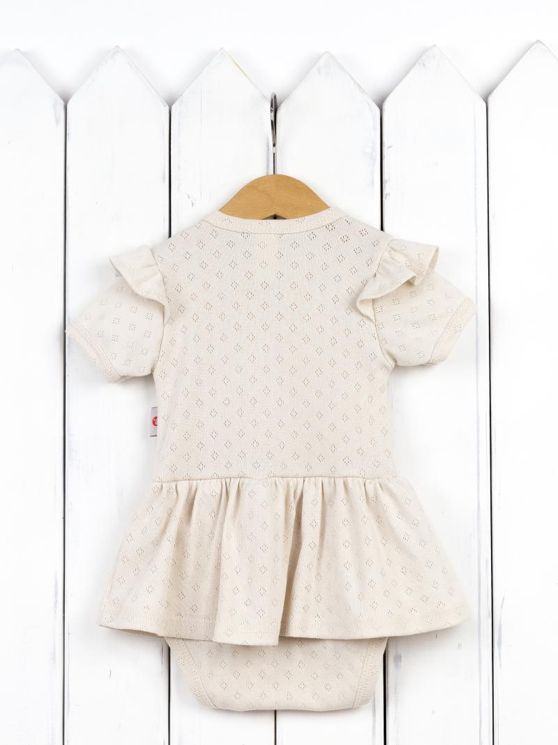 картинка Боди-платье для девочки Baby Boom Б138/1-Р я712 Ажур шампань от магазина детских товаров ALiSa