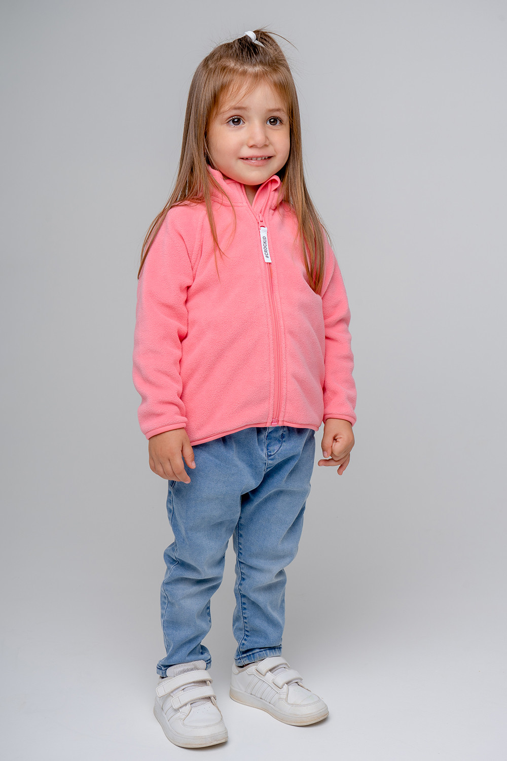 картинка Куртка флисовая для девочки Crockid ФЛ 34011/23 ГР от магазина детских товаров ALiSa