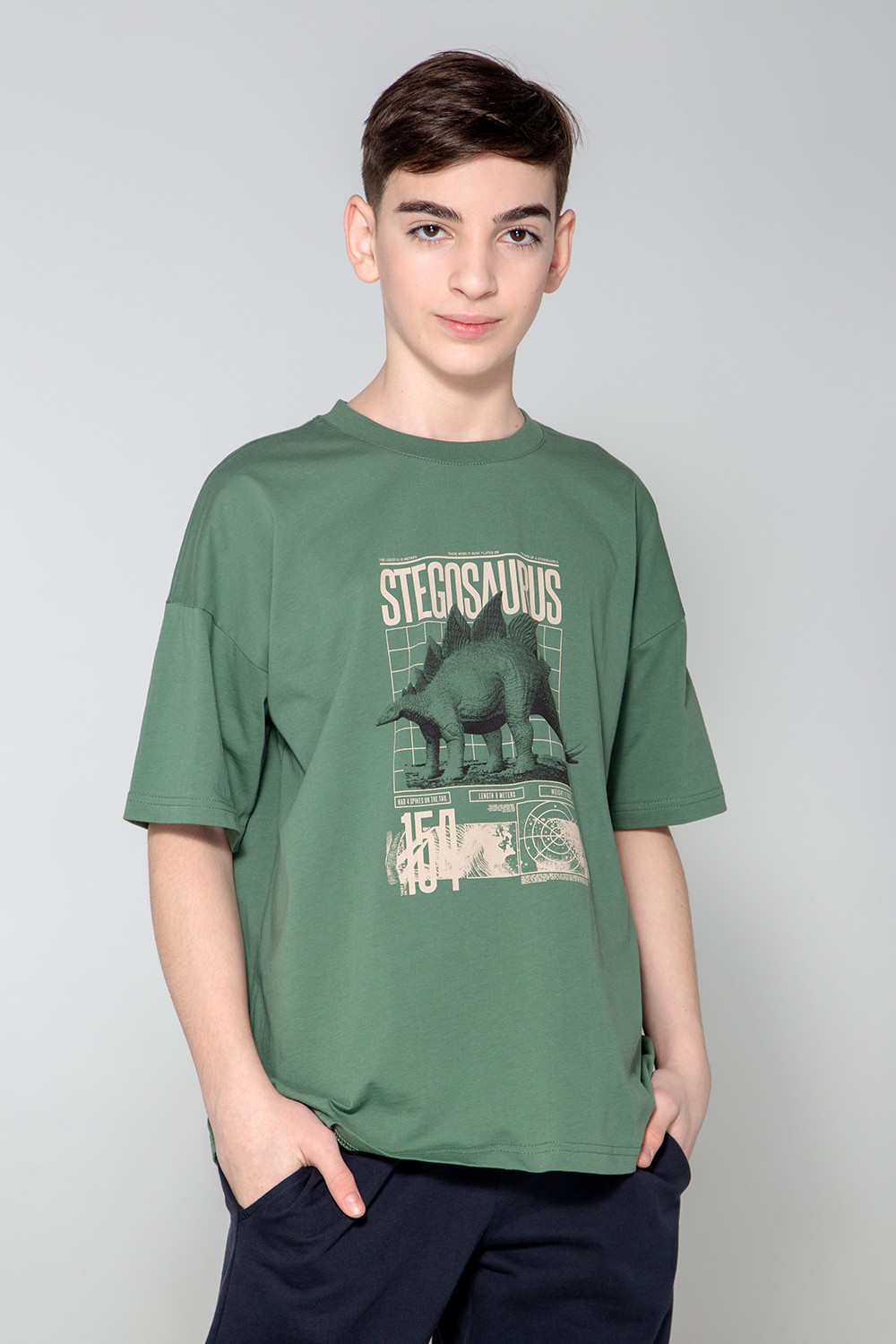 картинка Футболка для мальчика КБ 301922 лесной мох к80 от магазина детских товаров ALiSa