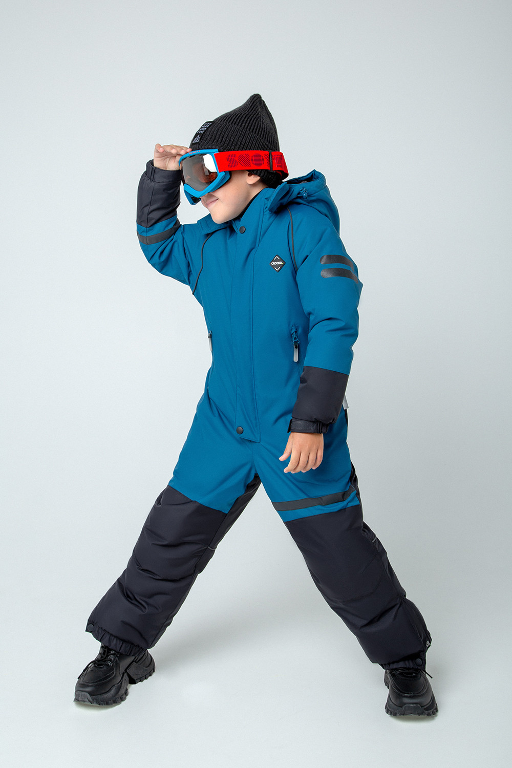 картинка Комбинезон зимний для мальчика Crockid ВК 60075/1 ГР от магазина детских товаров ALiSa