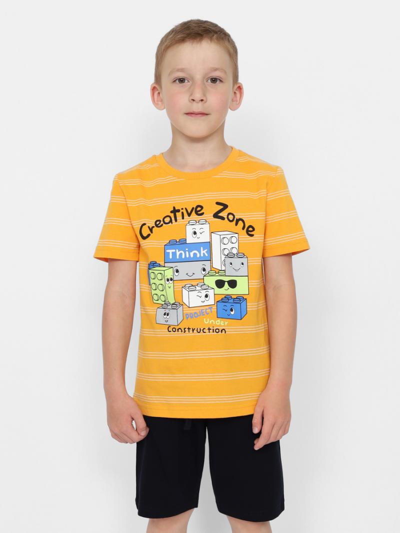 картинка Комплект для мальчика Cherubino CWKB 90148-29 Оранжевый от магазина детских товаров ALiSa