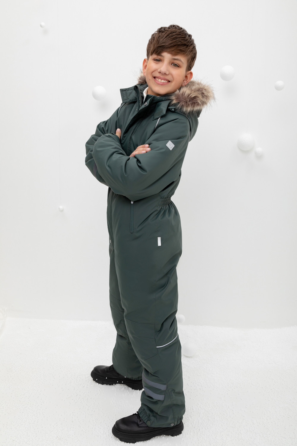 картинка Комбинезон зимний для мальчика Crockid ВК 60102/4 ГР от магазина детских товаров ALiSa