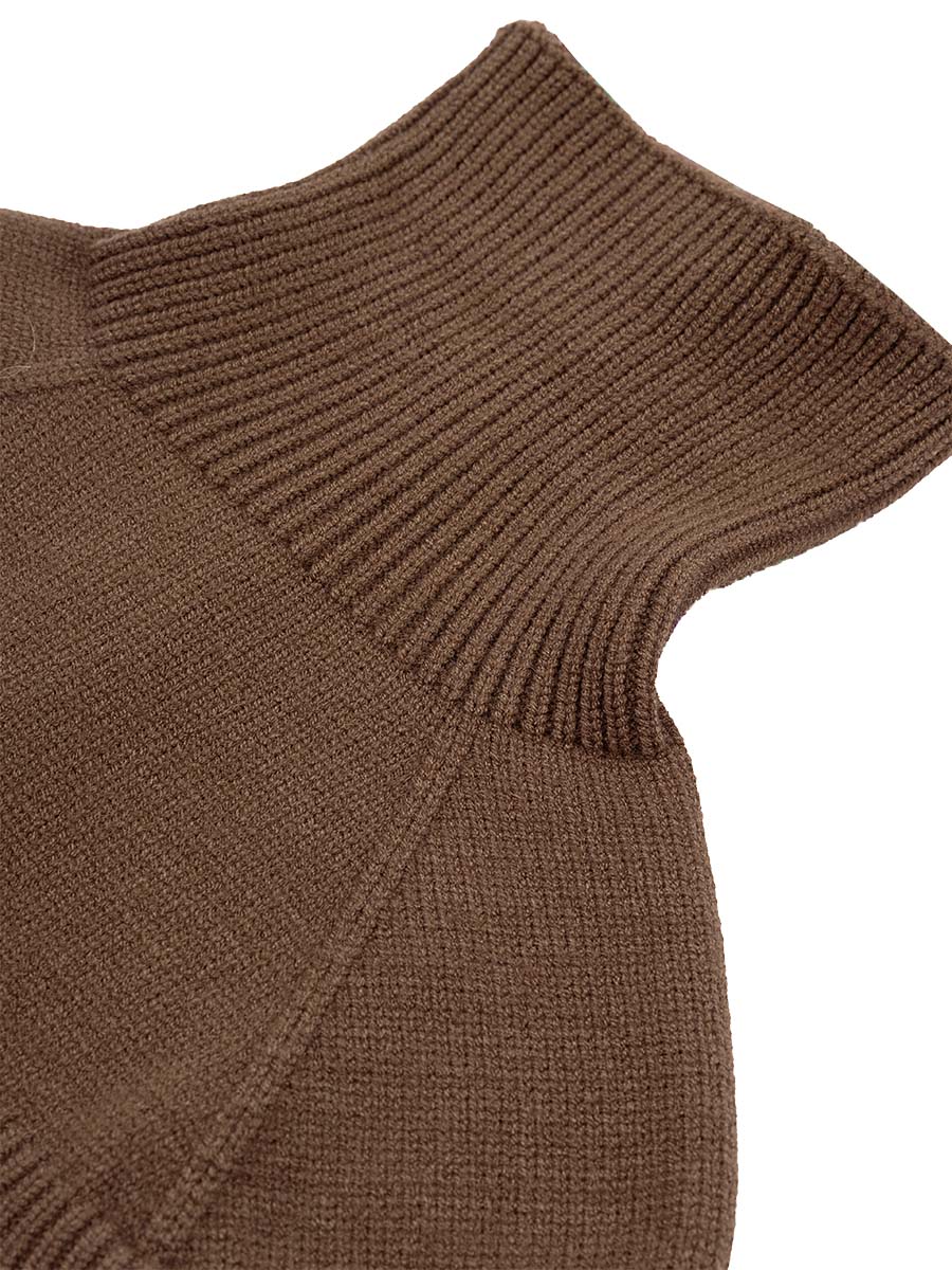 картинка Комплект шапка манишка для мальчика NIKASTYLE 12з16024 Орех от магазина детских товаров ALiSa