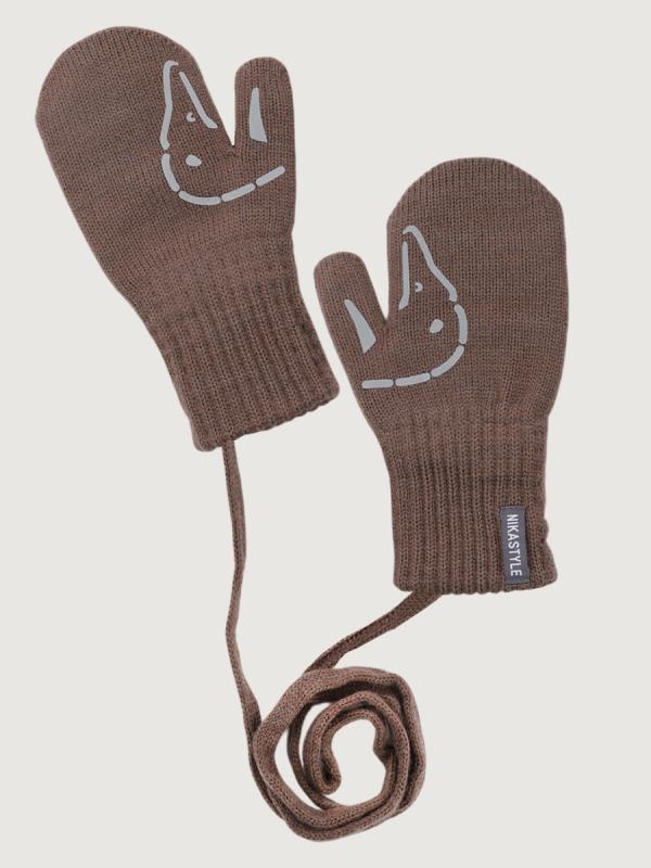 картинка Варежки NIKASTYLE 14з17025 Кофе от магазина детских товаров ALiSa