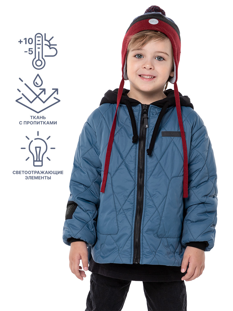 картинка Куртка утепленная для мальчика NIKASTYLE 4м6124 джинс от магазина детских товаров ALiSa