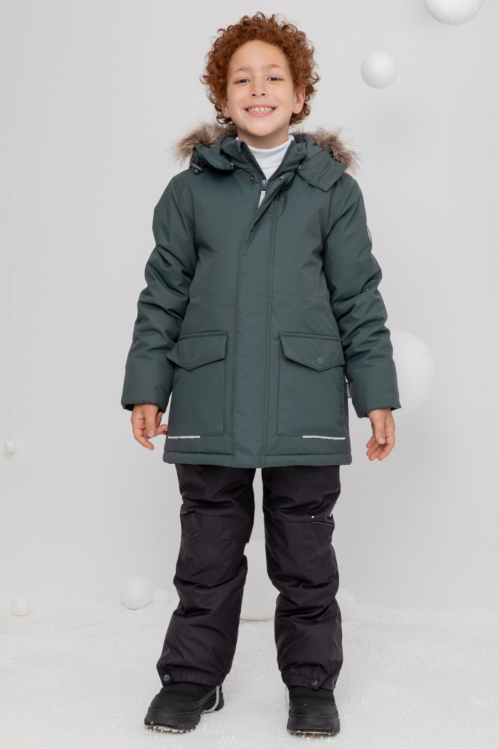 картинка Куртка зимняя для мальчика Crockid ВК 36092/1 ГР от магазина детских товаров ALiSa