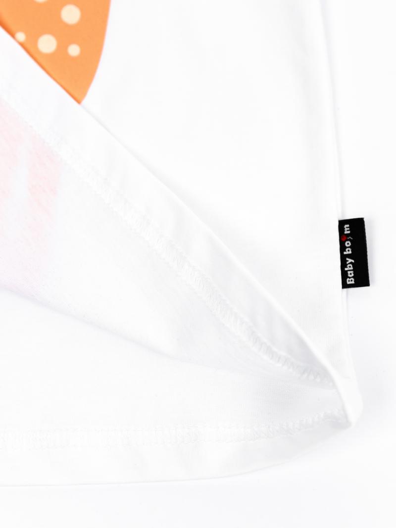 картинка Футболка для девочки Baby Boom Ф122/1-К Белый Б108 от магазина детских товаров ALiSa