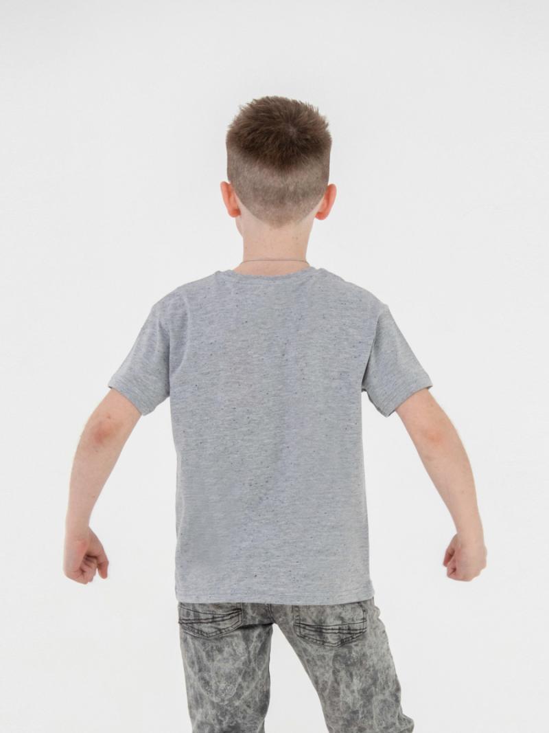 картинка Футболка для мальчика CSJB 63122-11-321 Светло-серый меланж от магазина детских товаров ALiSa