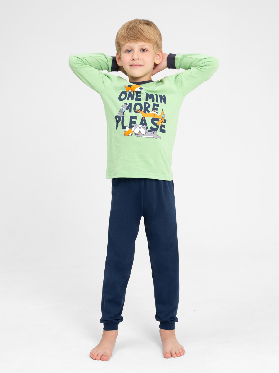 картинка Пижама для мальчика Cherubino CWKB 50136-37 Зеленый от магазина детских товаров ALiSa
