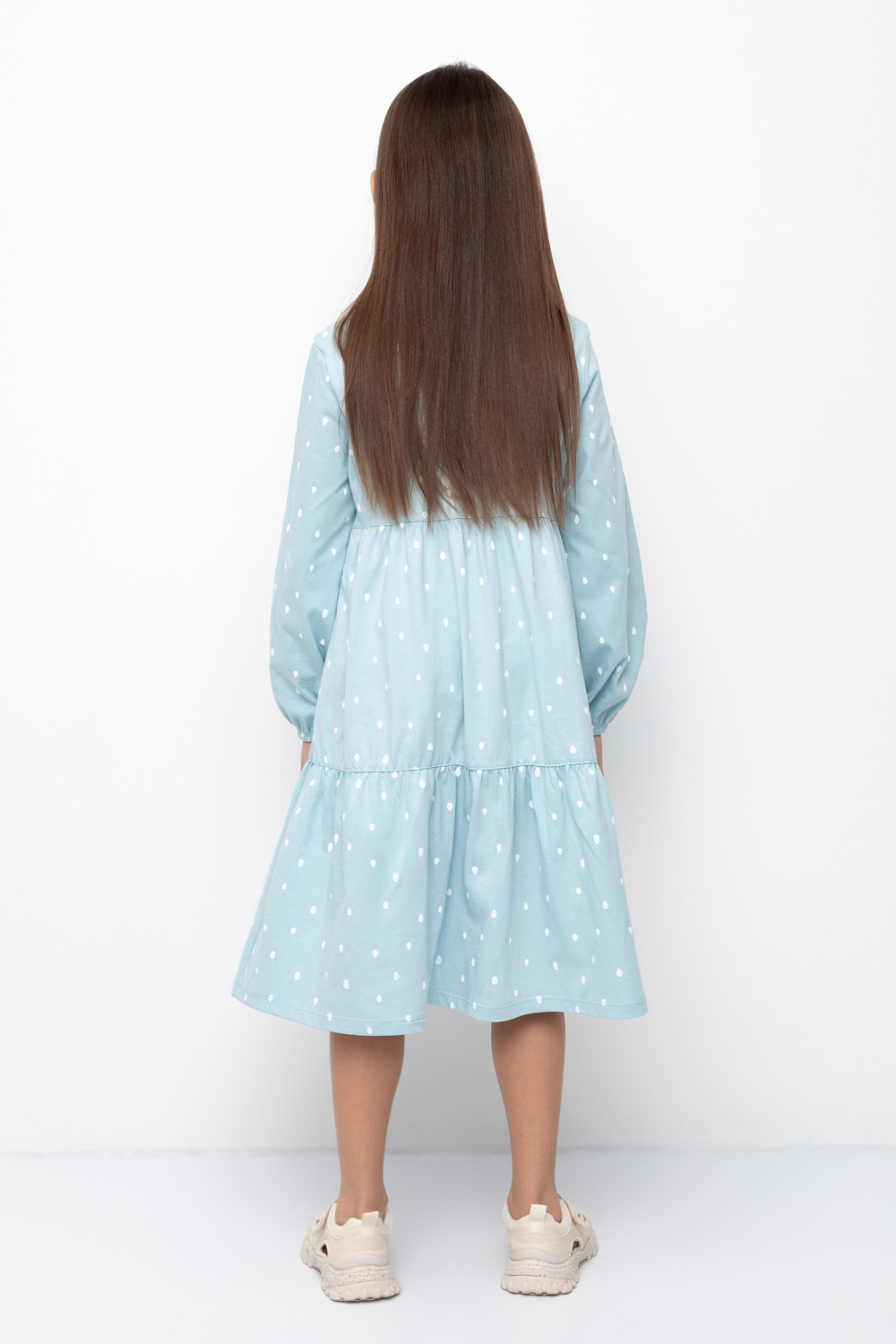 картинка Платье для девочки Crockid К 5770 голубой, арбуз от магазина детских товаров ALiSa