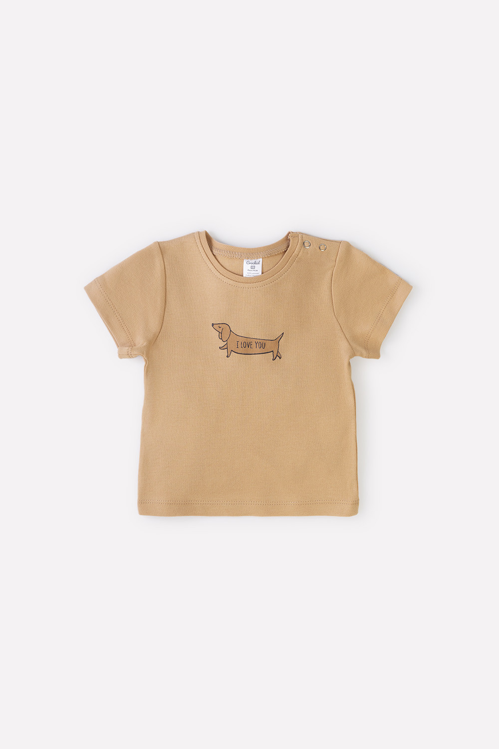 картинка Футболка детская Crockid К 300582 итальянский песок (таксы) я116 от магазина детских товаров ALiSa