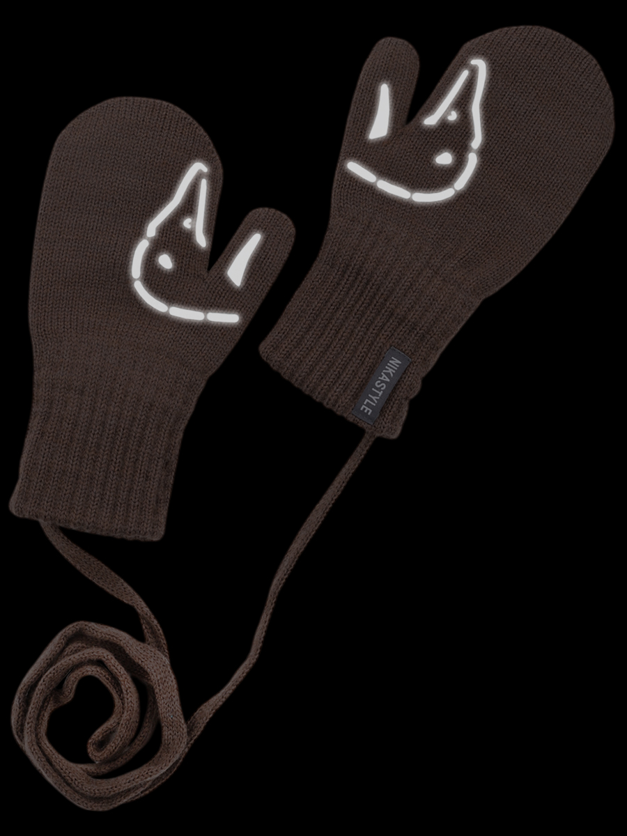 картинка Варежки NIKASTYLE 14з17025 Кофе от магазина детских товаров ALiSa