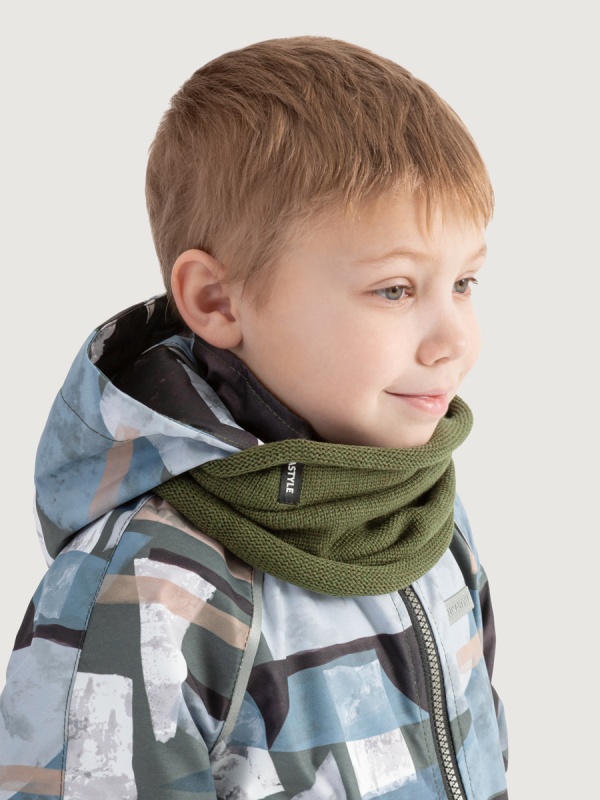 картинка Снуд для мальчика NIKASTYLE 17м11725 Хаки от магазина детских товаров ALiSa