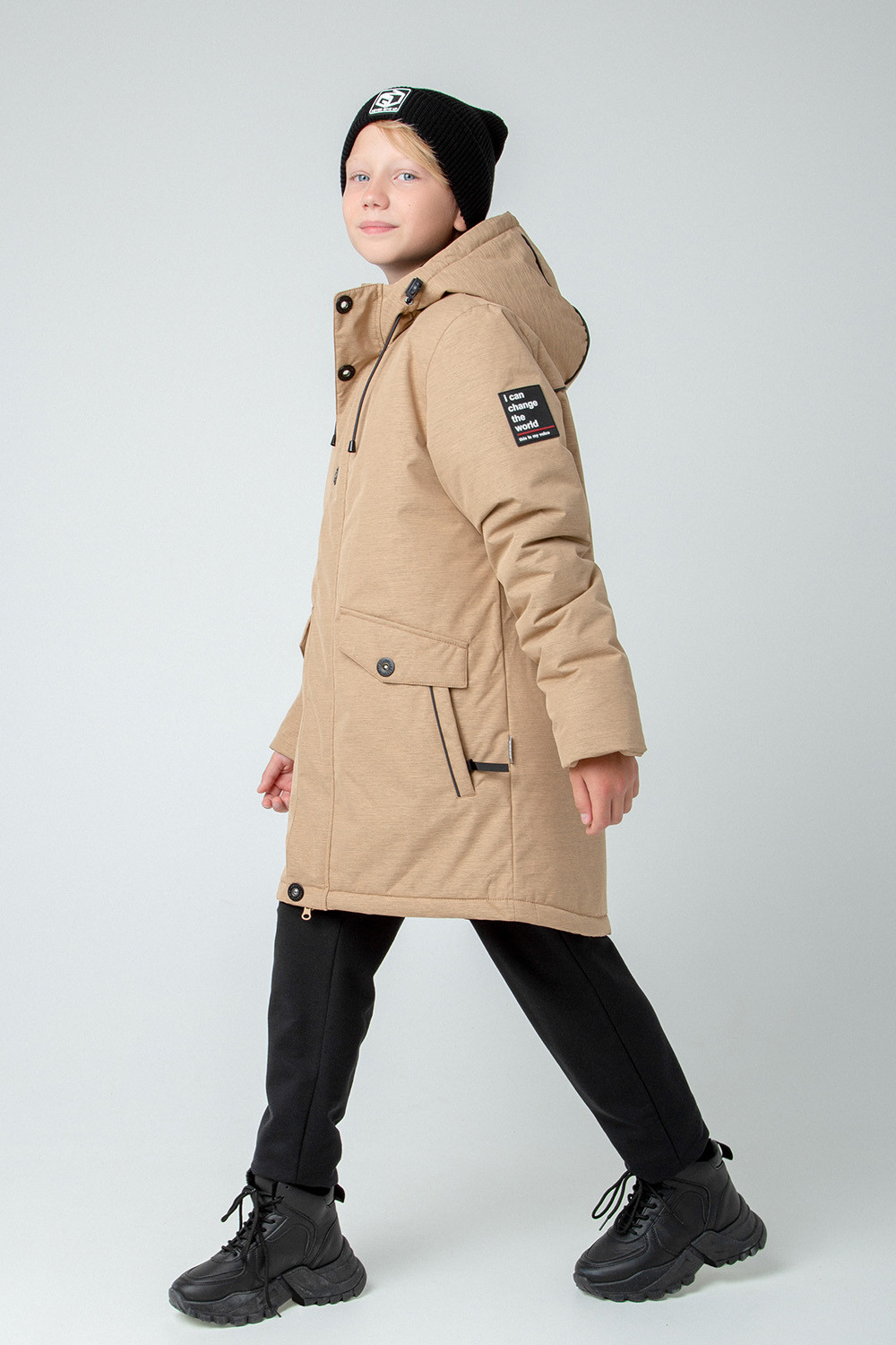 картинка Пальто зимнее для мальчика Crockid ВКБ 36080/2 ГР от магазина детских товаров ALiSa