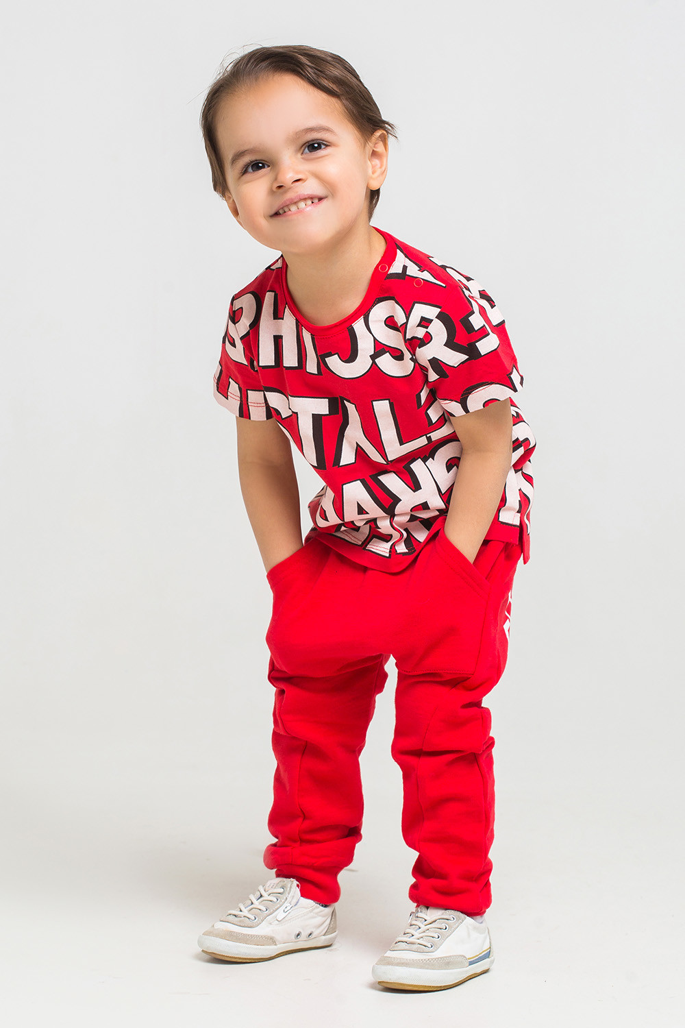 картинка Брюки для мальчика Crockid КР 4733 красный к214 от магазина детских товаров ALiSa