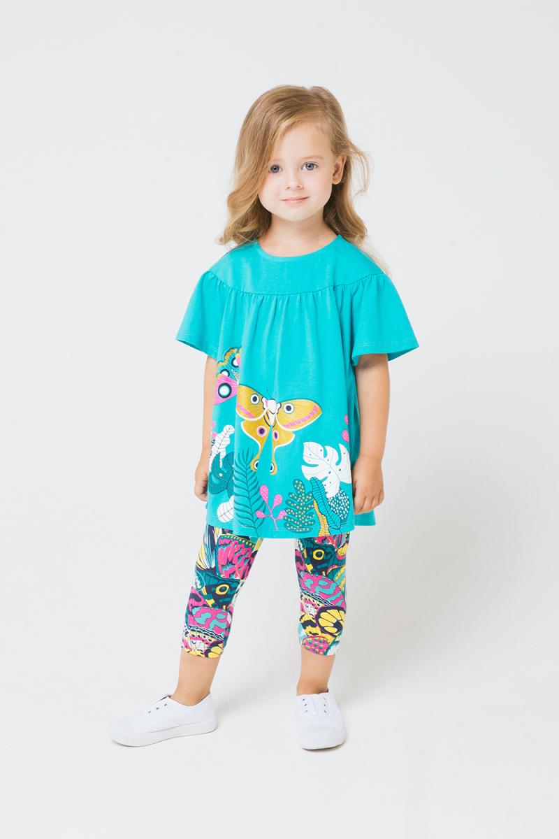 картинка Комплект для девочки Crockid КР 2651 темный минт + крылья бабочек к237 от магазина детских товаров ALiSa
